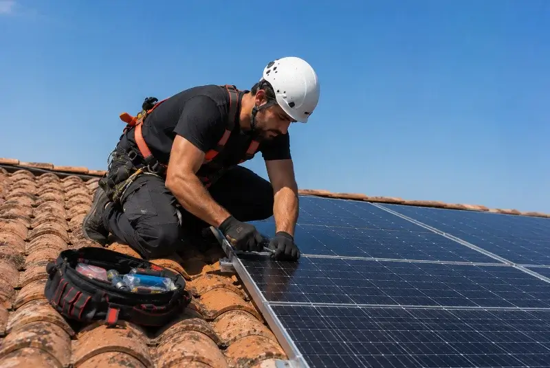 Maintenance et monitoring de panneaux solaires à Coulon