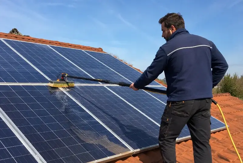 Nettoyage et entretien de panneaux solaires à Coulon